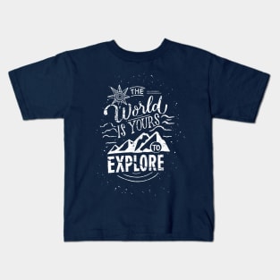 The world is yours distress Kids T-Shirt